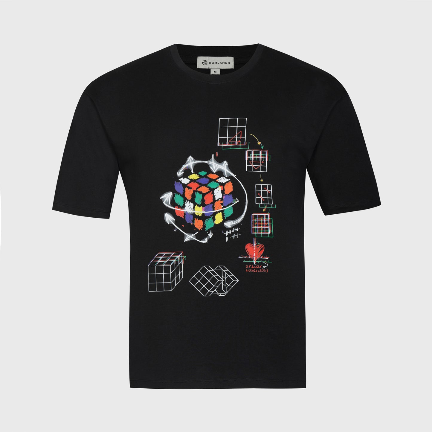 RUBIK's CUBE PRINTED T-SHIRT