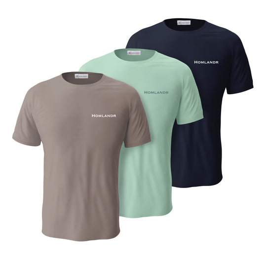 REGULAR FIT T-SHIRTS (PACK OF 3)