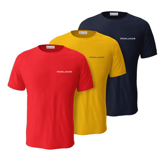 REGULAR FIT T-SHIRTS (PACK OF 3)