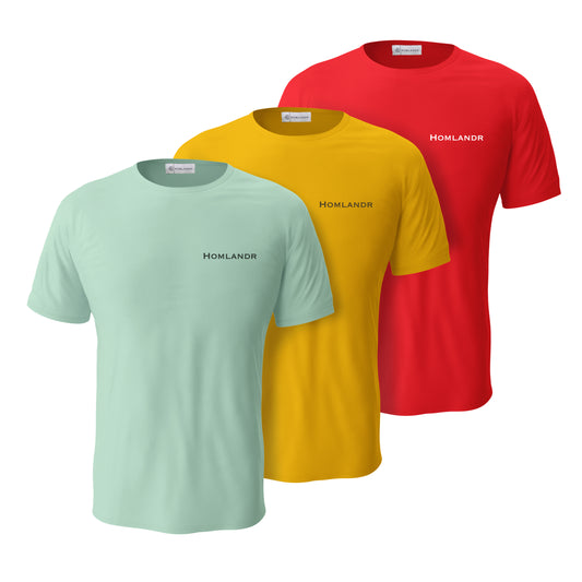 REGULAR FIT T-SHIRTS (PACK OF 3)